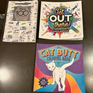 Colorful Adult Coloring Books Set